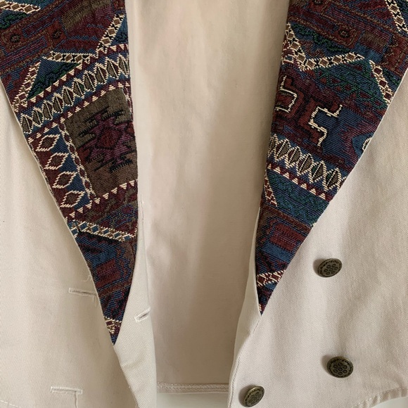 Banjo Western Patterned Lapel Women's Blazer - Picture 1 of 3